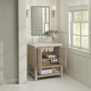 James Martin Breckenridge 30" Single Bathroom Vanity, Whitewashed Oak