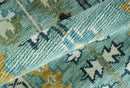 Ready to Ship 2.6x6 Green and Ivory Tree of life Hand Knotted Wool Area Rug by The Rug Decor