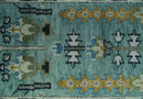 Ready to Ship 2.6x6 Green and Ivory Tree of life Hand Knotted Wool Area Rug by The Rug Decor