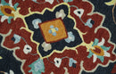 Ready to Ship 6x9 Traditional Charcoal And Maroon Hand Tufted Wool Rug by The Rug Decor
