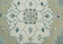Ready to Ship 6x9 Traditional Ivory And Blue Hand Tufted Wool Rug by The Rug Decor