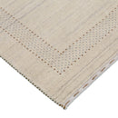 Beige Gabbeh Design Hand Loomed Wool Area Rug