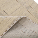 Beige Gabbeh Design Hand Loomed Wool Area Rug