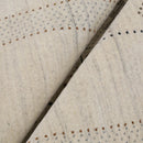 Beige Gabbeh Hand Loomed Wool Area Rug - Minimalist Boho Home Accent Decor Style by The Rug Decor