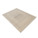 Beige Gabbeh Design Hand Loomed Wool Area Rug