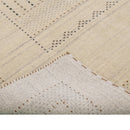Beige Gabbeh Design Hand Loomed Wool Area Rug