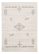 Beige Tribal Center Medallion Hand Loomed Wool Rug