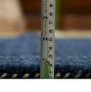 Blue And White Modern Wool Area Rug - Hand Loomed Contemporary by The Rug Decor