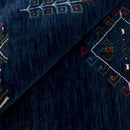 Blue Tribal Center Medallion Hand Loomed Wool Area Rug