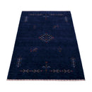 Blue Tribal Center Medallion Hand Loomed Wool Area Rug