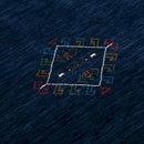 Blue Tribal Center Medallion Hand Loomed Wool Area Rug