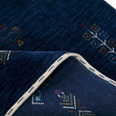 Blue Tribal Center Medallion Hand Loomed Wool Area Rug