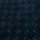 Blue Tribal Design Hand Loomed Wool Area Rug