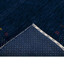 Contemporary Gabbeh Border Design Hand Loomed Wool Area Rug