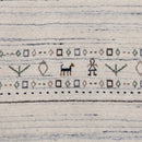 Ivory Contemporary Hand-Loomed Wool Area Rug - Dimensional Pile by The Rug Decor
