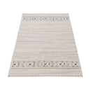 Contemporary Ivory Design Hand Loomed Wool Rug