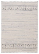 Contemporary Ivory Design Hand Loomed Wool Rug