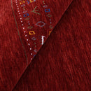 Contemporary Red Hand Loomed Wool Area Rug