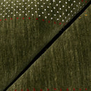 Gabbeh Design Hand Loomed Green Wool Area Rug
