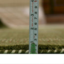 Gabbeh Design Hand Loomed Green Wool Area Rug