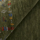 Green Multicolor Hand Loomed Wool Area Rug - Contemporary Design by The Rug Decor