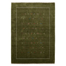 Green Modern Design Hand Loomed Wool Area Rug