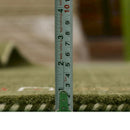 Green Hand Loomed Wool Tribal Border Area Rug - Geometric Design by The Rug Decor