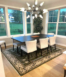 Hand Knotted Wool Turkish Area Rug - Olive Green Tree Of Life