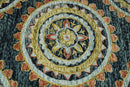 Ready to Ship Hand Tufted 8x10 Gold And Black Traditional Design Wool Rug by The Rug Decor