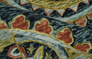 Ready to Ship Hand Tufted 8x10 Gold And Black Traditional Design Wool Rug by The Rug Decor