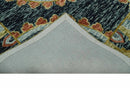 Ready to Ship Hand Tufted 8x10 Gold And Black Traditional Design Wool Rug by The Rug Decor
