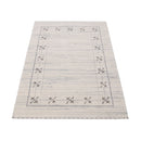 Ivory Gabbeh Border Design Hand Loomed Wool Rug