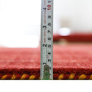 Red Hand Loomed Premium Wool Area Rug - Minimalist Modern Contemporary Interior Design by The Rug Decor