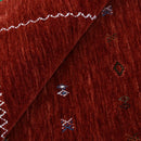Red Hand Loomed Premium Wool Area Rug - Minimalist Modern Contemporary Interior Design by The Rug Decor