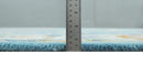 Ready to Ship Modern Oushak Blue And Ivory Hand Tufted 5x7 Wool Rug by The Rug Decor