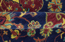 Ready to Ship Red And Blue Traditional Design Hand Tufted 6x9 Wool Rug by The Rug Decor