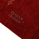 Red Wool Area Rug Tribal Center Medallion Design Hand Loomed