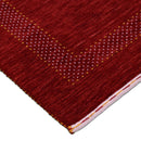 Red Center Pattern Hand Loomed Wool Area Rug