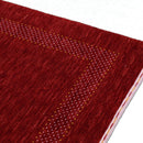 Red Center Pattern Hand Loomed Wool Area Rug