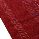 Red Center Pattern Hand Loomed Wool Area Rug