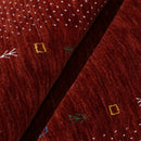 Red Gabbeh Hand Loomed Wool Area Rug - Vibrant Border Design by The Rug Decor