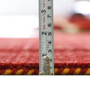 Red Tribal Geometric Wool Area Rug - Hand-Loomed Natural Weave by The Rug Decor