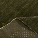 Hand Loomed Wool Area Rug - Solid Center with Decorative Border by The Rug Decor