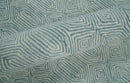 Ready to Ship Teal And Ivory Modern Contemporary Hand Tufted 6x9 Wool Rug by The Rug Decor