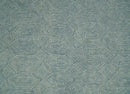 Ready to Ship Teal And Ivory Modern Contemporary Hand Tufted 8x10 Wool Rug by The Rug Decor