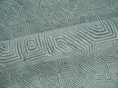 Ready to Ship Teal And Ivory Modern Contemporary Hand Tufted 8x10 Wool Rug by The Rug Decor
