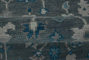 Ready to ship Traditional Gray And Blue 2.8x6 Wool Rug