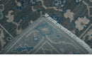 Ready to ship Traditional Gray And Blue 2.8x6 Wool Rug