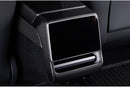 Real Dry Carbon Fiber Rear Screen Trim Frame Overlay for Model 3 Highland