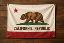 California Flag With Grommets Along with Edges for Wall Hanging by Flagman of America